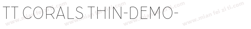 TT Corals Thin-DEMO字体转换